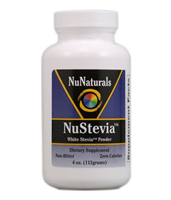 White Stevia Powder, NuNaturals (112g)